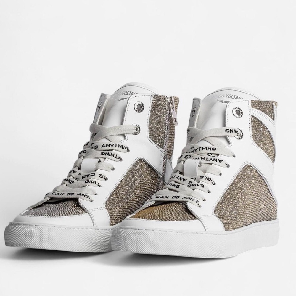Zadig & Voltaire High Flash Sparkle High Top Sneakers